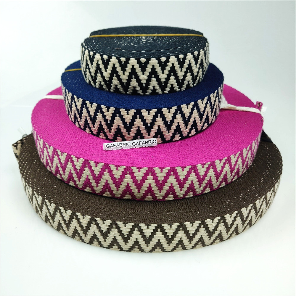 Sewing Thread In Textile - Soft Cotton Webbing 30MM Width Wave