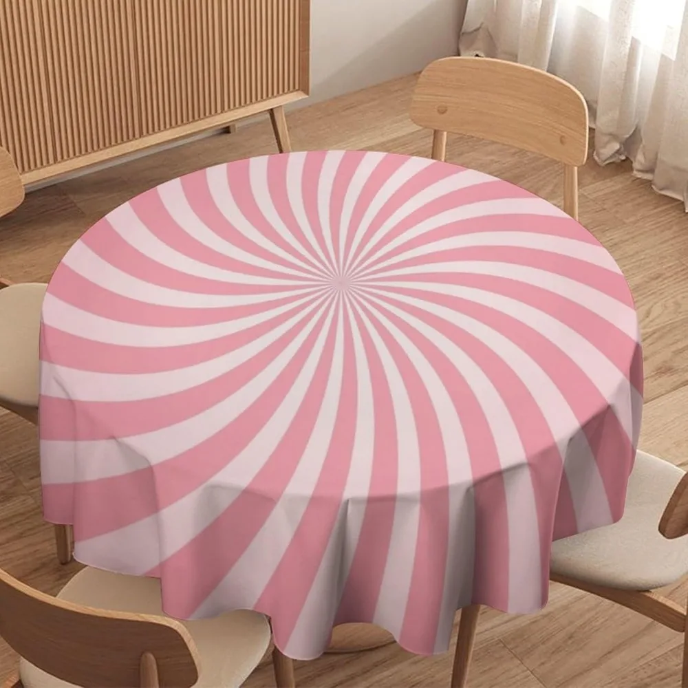 Century Textile & Sewing Supply Avenue C North Saskatoon Sk - Vintage Groovy Swirl Round Tablecloth 70s