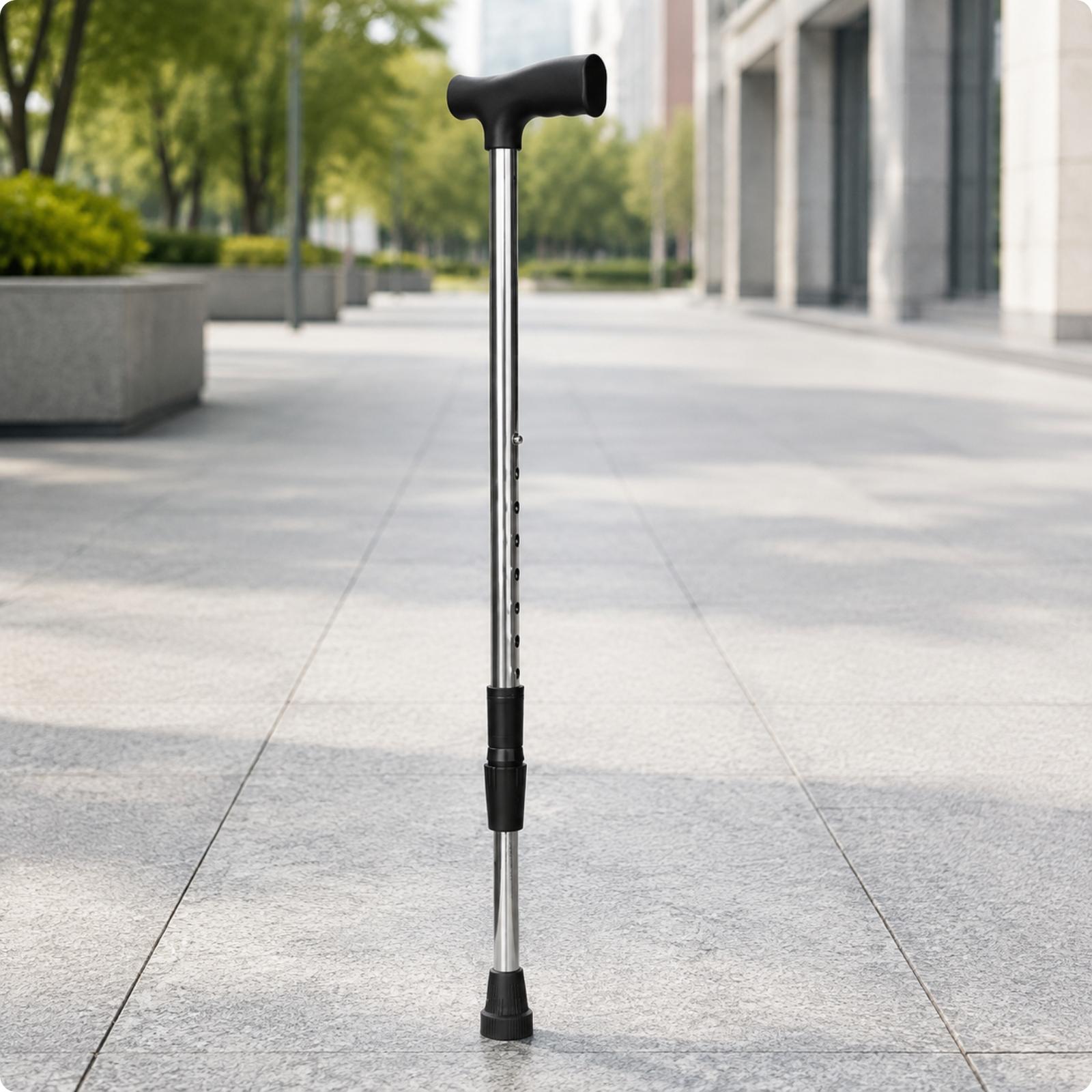 Gripper Foot Walking - Ergonomic Adjustable Walking Stick for Elderly