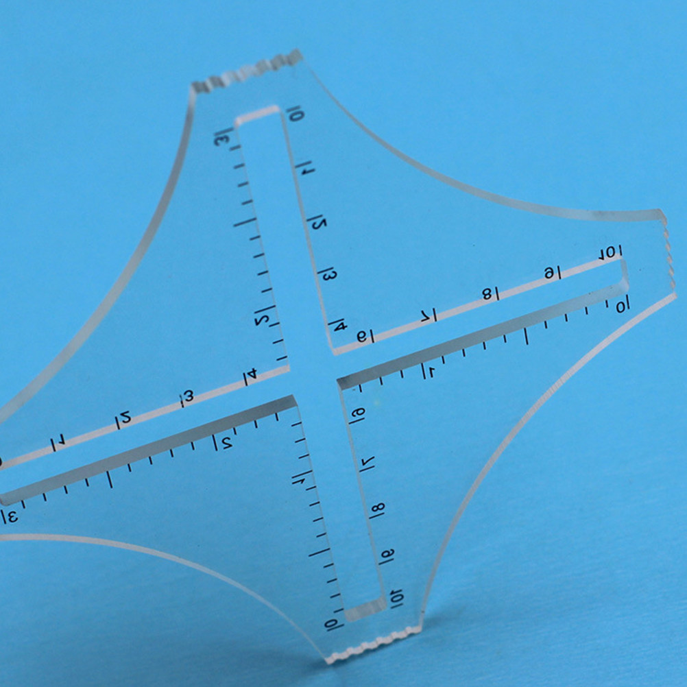 Sewing Gauge Ruler - Professional Knitting Ruler Transparent Acrylic Density