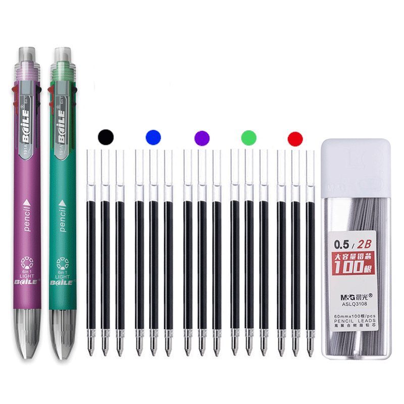 6 in 1 MultiColor Pen Ballpoin - Staedtler Pencil Lumocolor ulasan dan harga