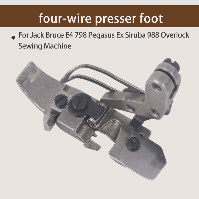 1PCS Four-Thread Presser Foot  - Textile Sewing Machine ulasan dan harga