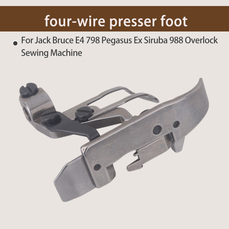 1PCS Four-Thread Presser Foot  - Textile Sewing Machine ulasan dan harga