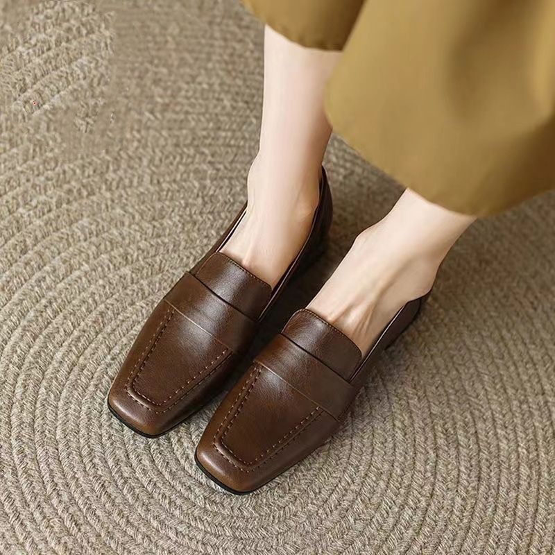 Women's Soft Leather Loafers 2 - Sewing Latex ulasan dan harga