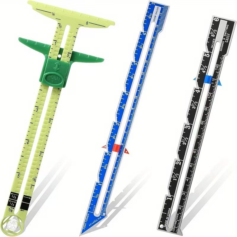 5-IN-1 Sewing Seam Ruler Measu - Sewing Gauge Ruler ulasan dan harga