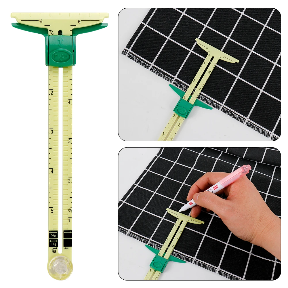 5-IN-1 Sewing Seam Ruler Measu - Sewing Gauge Ruler ulasan dan harga