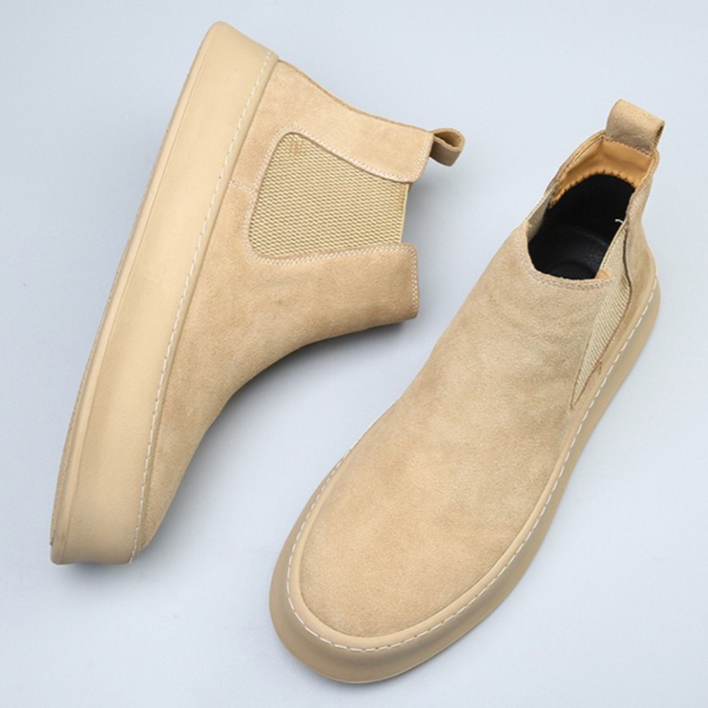 Leather Chelsea Boots for Man  - Sewing Latex ulasan dan harga