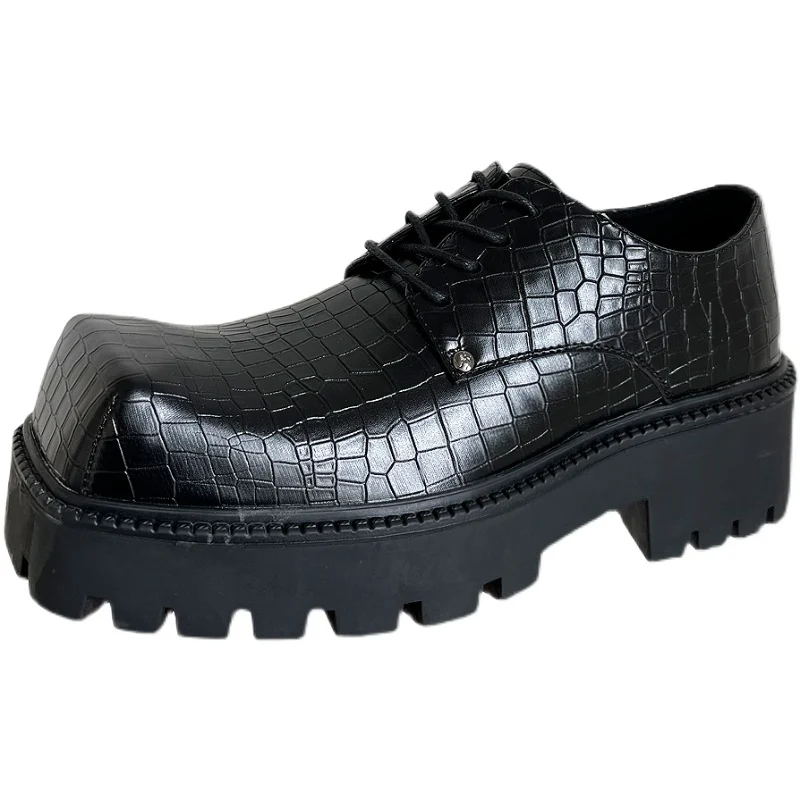Men's Loafers Leather Motorcyc - Sewing Latex ulasan dan harga