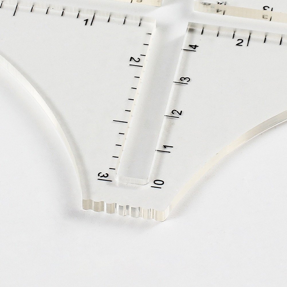 Transparent Knitting Density R - Sewing Gauge Ruler ulasan dan harga