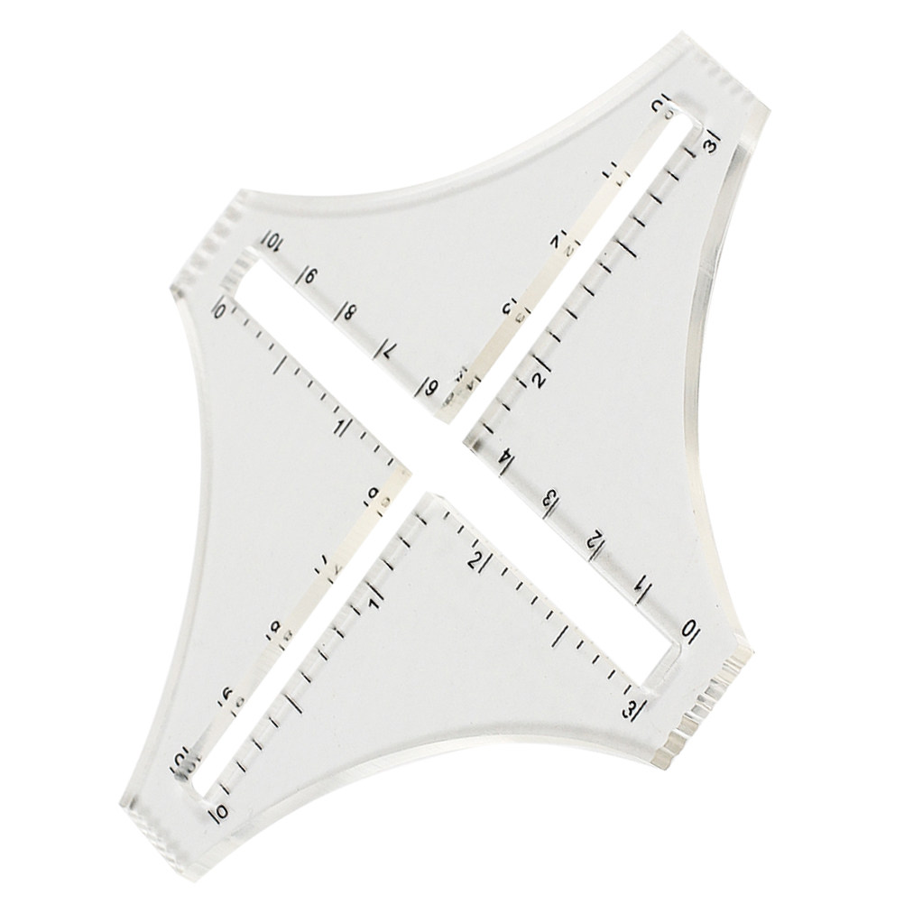 Transparent Knitting Density R - Sewing Gauge Ruler ulasan dan harga