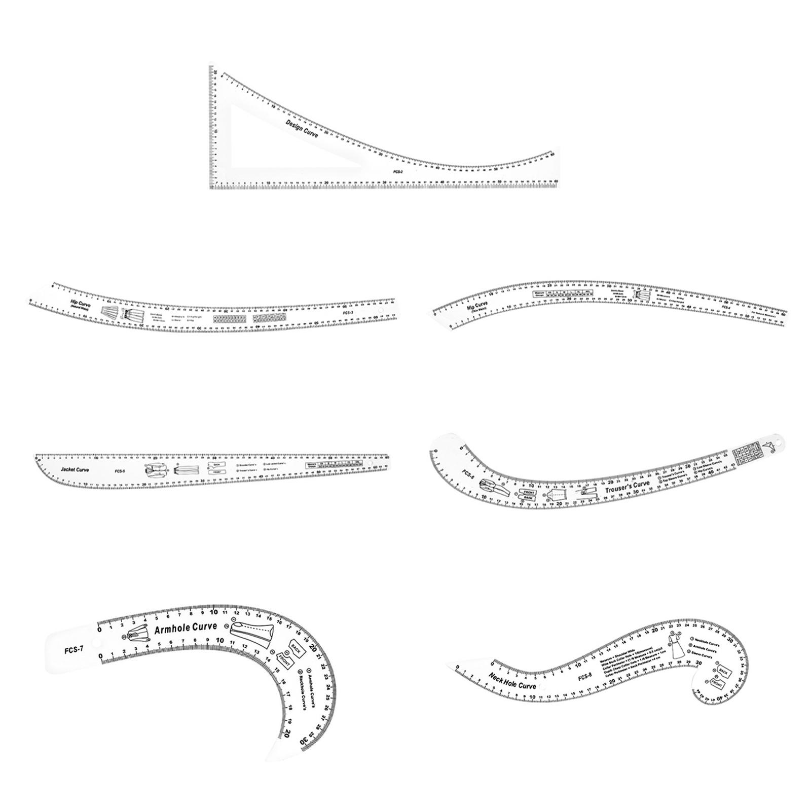 French Curve Ruler Measure Pat - Sewing Gauge Ruler ulasan dan harga