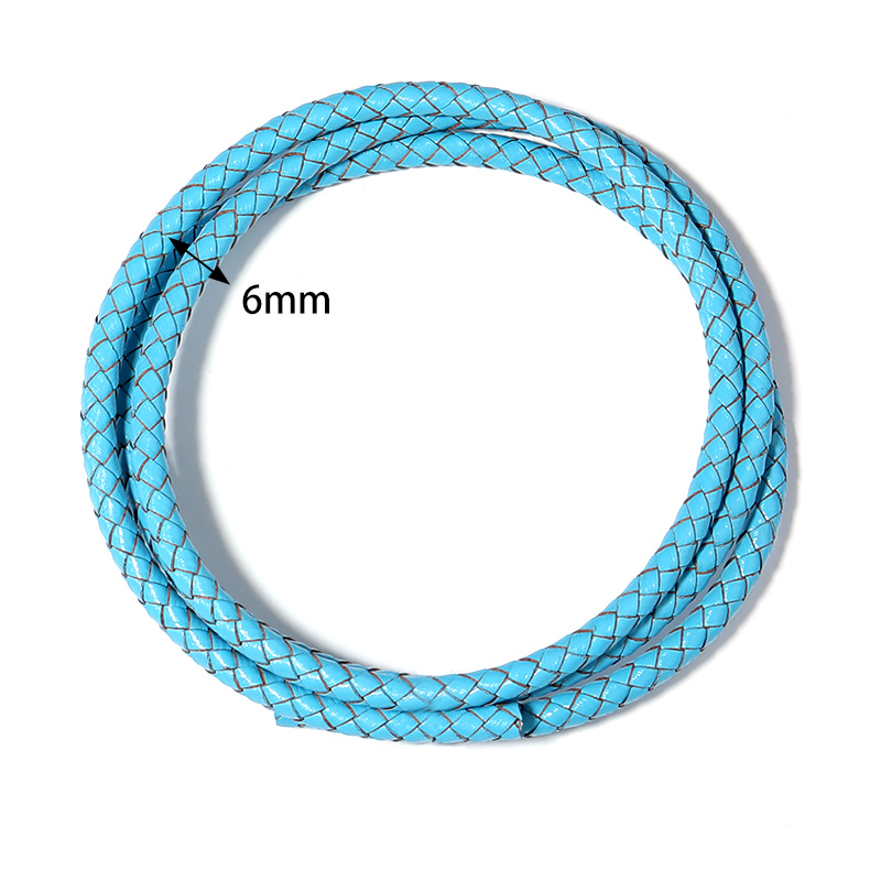 1M/Lot 6mm Braided Genuine Lea - Sewing Thread In Textile ulasan dan harga