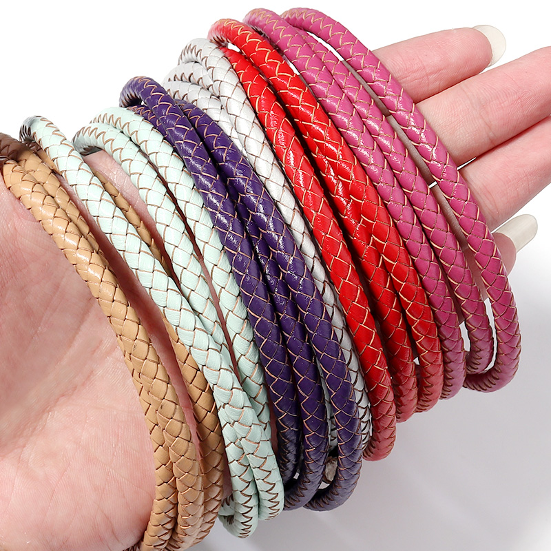 1M/Lot 6mm Braided Genuine Lea - Sewing Thread In Textile ulasan dan harga