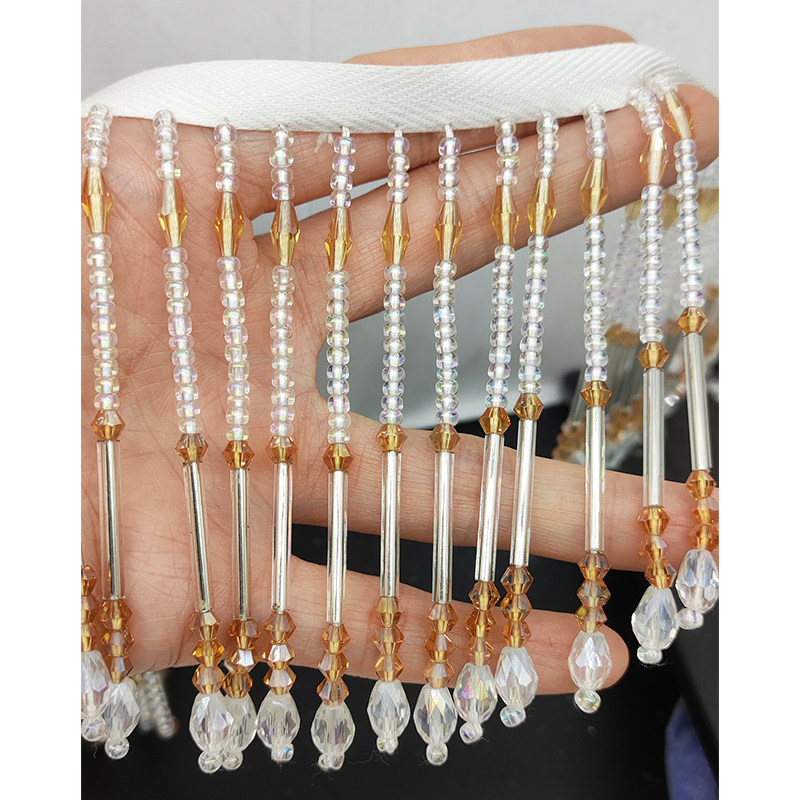 45x8cm Handmade Glass Crystal  - Vintage Sewing Textile ulasan dan harga