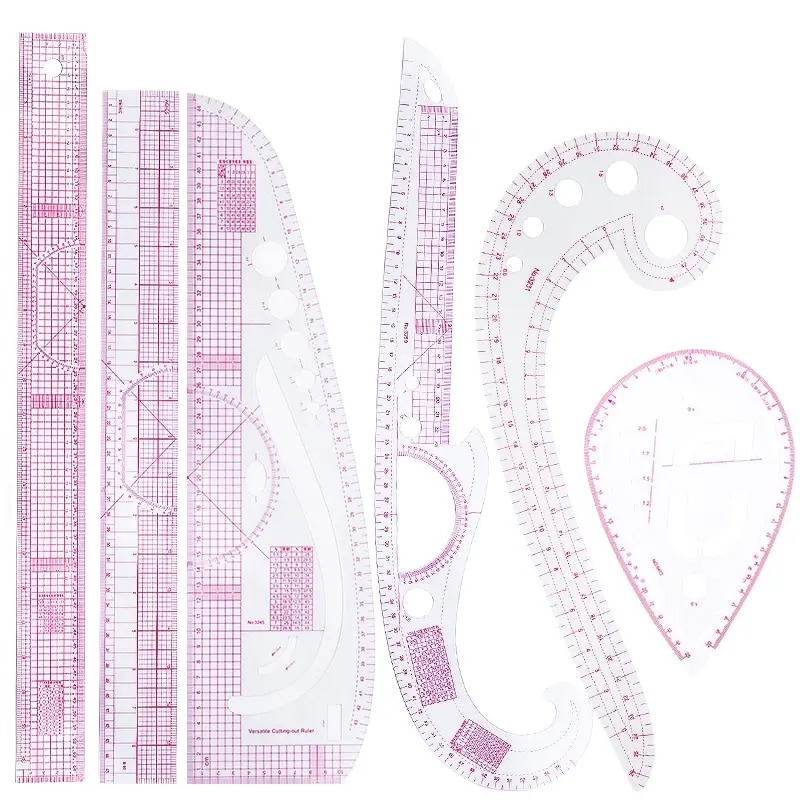 6PCS French Curve Ruler Soft P - Sewing Gauge Ruler ulasan dan harga