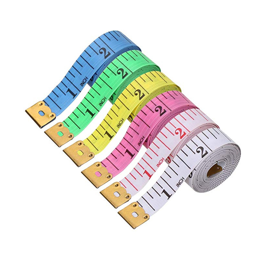 *1/5/10Pcs 150cm/60-Inch Soft  - Sewing Gauge Ruler ulasan dan harga