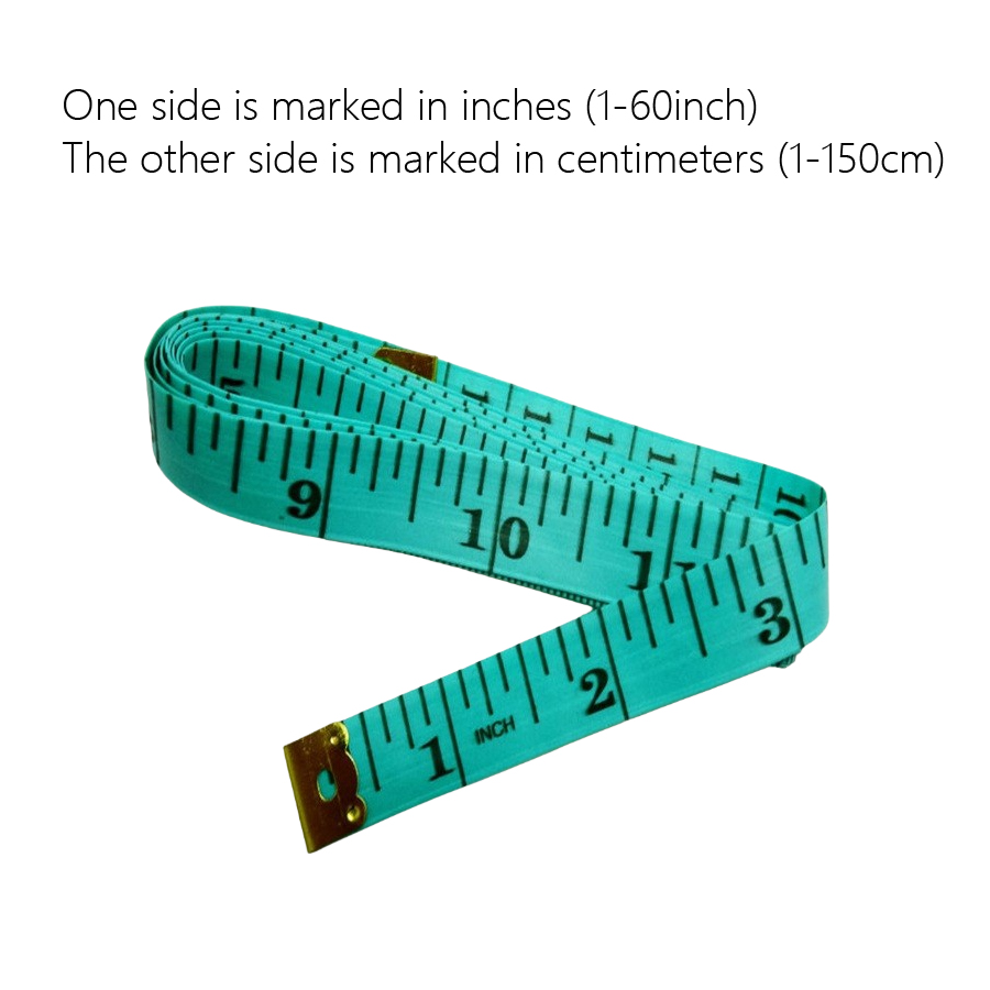 *1/5/10Pcs 150cm/60-Inch Soft  - Sewing Gauge Ruler ulasan dan harga