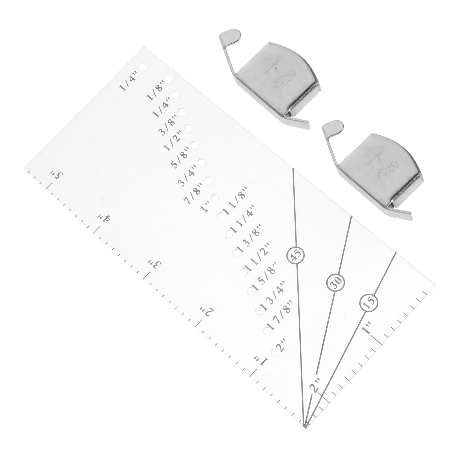 1 set Seam Plastic DIY Patchwo - Sewing Gauge Ruler ulasan dan harga