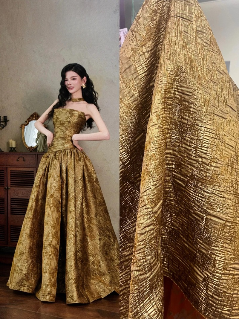 Bronze Brown Textured Irregula - Vintage Sewing Textile ulasan dan harga