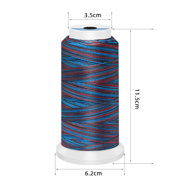 0.5/0.8/1mm Polyester Rainbow  - Sewing Thread In Textile ulasan dan harga